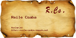Reile Csaba névjegykártya